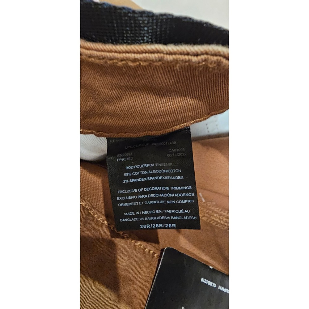 Dickies Women Brown Carpenter Pants with Logo Belt FPR51BD Size 26R NWT - Picture 8 of 8